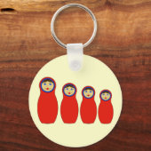 Nesting Peg Dolls Sleutelhanger (Voorkant)