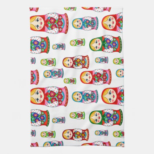 Nesting pop-uppatroon theedoek (Verticaal)