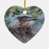 Nesting Robin Ornament (Voorkant)