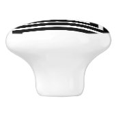 Nesting White en Black Square Ceramic Knob Keramische Knop (Zijkant)