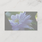 Nestled Paars Clematis Floral Visitekaartje (Achterkant)