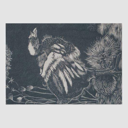 Nestling Bird (door Jan Mankes) Tissuepapier (Voorkant)