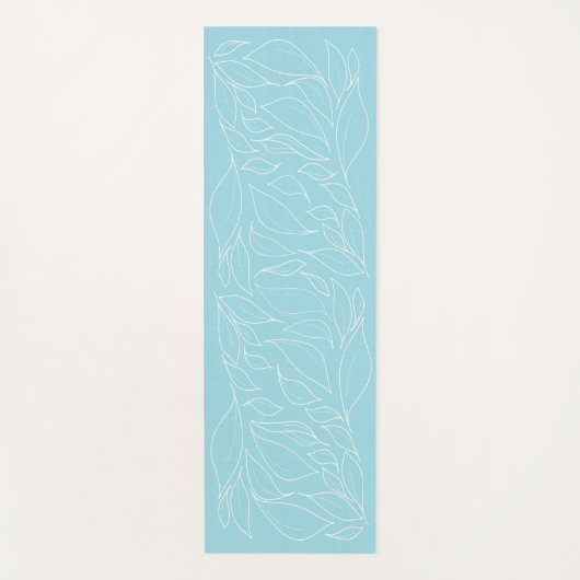 Nestling Bladeren op Aqua Yoga Mat (Voorkant)