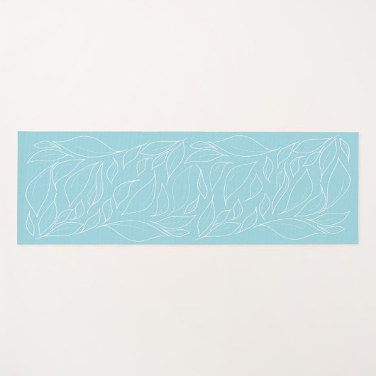 Nestling Bladeren op Aqua Yoga Mat (Voorkant (horizontaal))