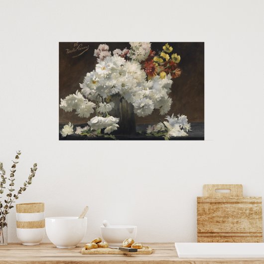  Nestor Gerans Astern in Vase Poster (Keuken)