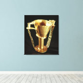 Nestor's cup, Mycenae, c.1550-1500 BC Canvas Afdruk (Insitu (Houten vloer))