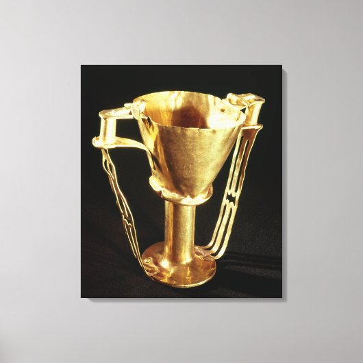 Nestor's cup, Mycenae, c.1550-1500 BC Canvas Afdruk (Voorkant)