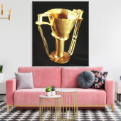 Nestor's cup, Mycenae, c.1550-1500 BC Canvas Afdruk (Insitu (Woonkamer))