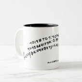 Nestor's Cup Tweekleurige Koffiemok (Voorkant links)