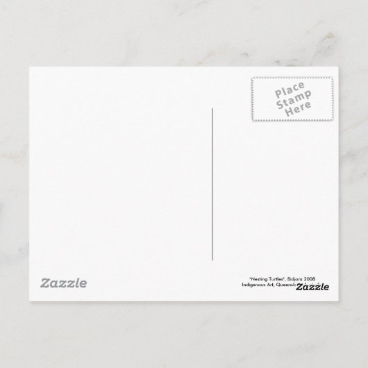 Nestschildpadden Briefkaart (Achterkant)