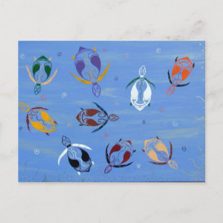 Nestschildpadden Briefkaart