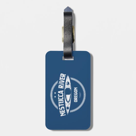 Nestucca de Oregon Kayaking Bagagelabel (Achterkant verticaal)