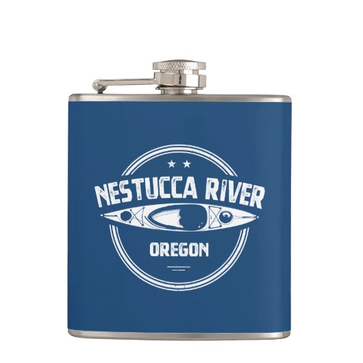 Nestucca de Oregon Kayaking Heupfles (Voorkant)