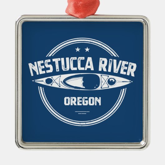 Nestucca de Oregon Kayaking Metalen Ornament (Voorkant)