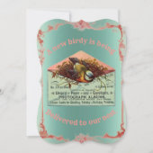  nestvogel baby shower uitnodiging (Voorkant)