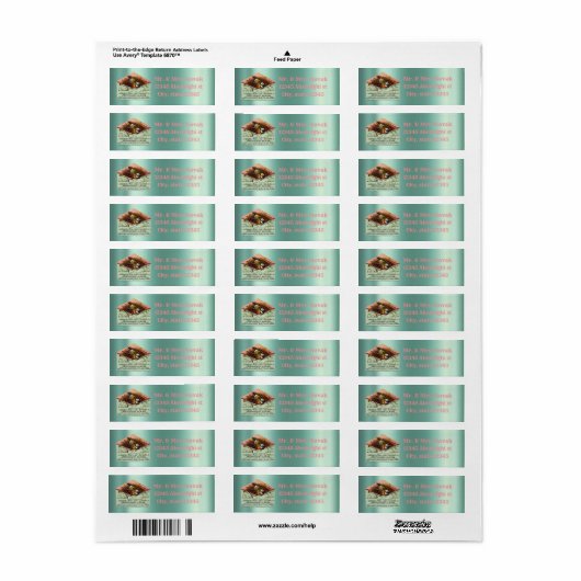  nestvogel retouradres label (Full Sheet)