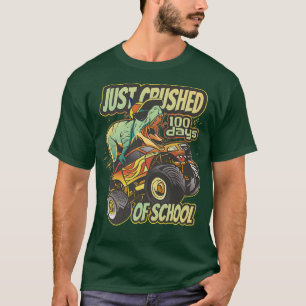 Net 100 dagen schooldinosaurus om Mon te rex T-shirt