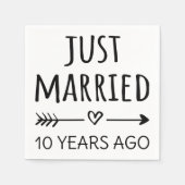 Net 10 Jaar Getrouwd Servet (Voorkant)