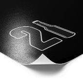 Net 21 bierflesjes gedraaid op 21ste verjaardag foto afdruk (Hoek)