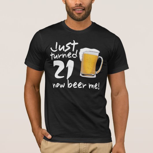 Net 21 NU Beer ik BIRTHDAY T-shirt (Voorkant)