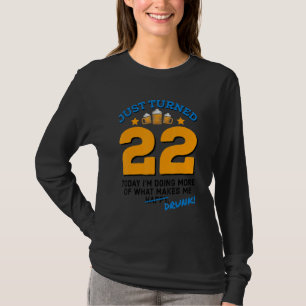 Net 22 bier Drink 22 september Drink G T-shirt