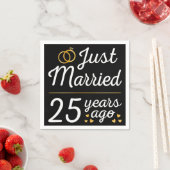 Net 25 Jaar Getrouwd II Servet (Insitu)