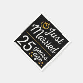 Net 25 Jaar Getrouwd II Servet (Hoek)