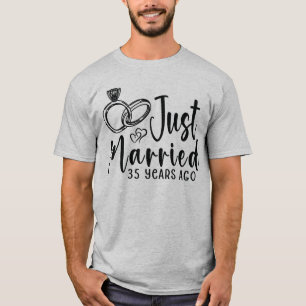 Net 35 Jaar Getrouwd 35e Huwelijksverjaardag T-shirt