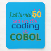 Net 50 Geworden en Nog Steeds COBOL Code Muismat (Voorkant)