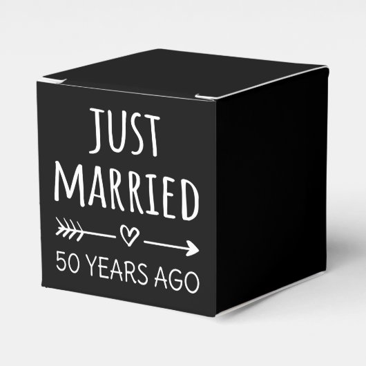 Net 50 Jaar Getrouwd Bedankdoosjes (Voorkant Zijde)