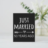 Net 50 Jaar Getrouwd I Briefkaart (Staand voorkant)