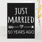 Net 50 Jaar Getrouwd I Kaart (Gele Bloem)