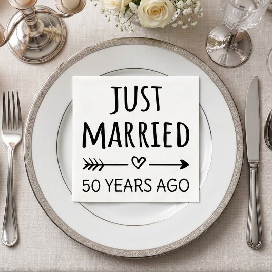 Net 50 Jaar Getrouwd I Servet