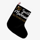 Net 50 Jaar Getrouwd IV Grote Kerstsok (Voorkant (Hangend))