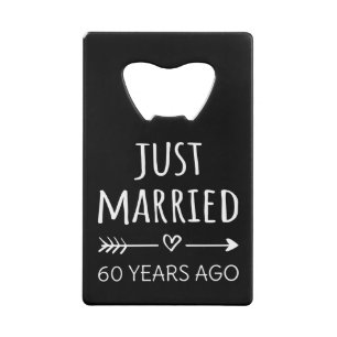 Net 60 Jaar Getrouwd Creditkaart Flessenopener
