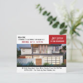 NET AANGEBODEN briefkaart onroerend goed (Staand voorkant)