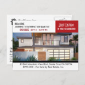 NET AANGEBODEN briefkaart onroerend goed (Voorkant / Achterkant)