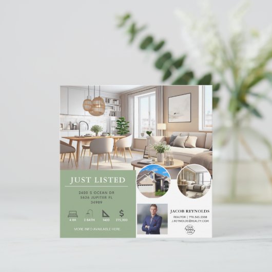 Net aangeboden | Flikker onroerend goed Kaart (Staand voorkant)