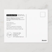 Net aangeboden minimalistische woning voor verkoop briefkaart (Achterkant)