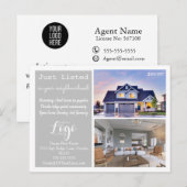 NET AANGEBODEN Vastgoed Postcode Postkaart (Voorkant / Achterkant)