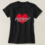 Net aangesloten t shirt voor getrouwde pasgetrouwd<br><div class="desc">Net aangesloten op het shirt voor getrouwde pasgetrouwde koppels. Voeg je eigen persoonlijke trouwdatum toe. Cool huwelijkscadeau idee voor pasgetrouwden,  onlangs getrouwde bruid en bruidegom nu man en vrouw. Ook geweldig voor honeymooners.</div>