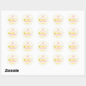 Net Afgestudeerd Eindexamenfeestje Ronde Sticker (Vel)