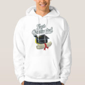 Net afgestudeerd! hoodie (Voorkant)