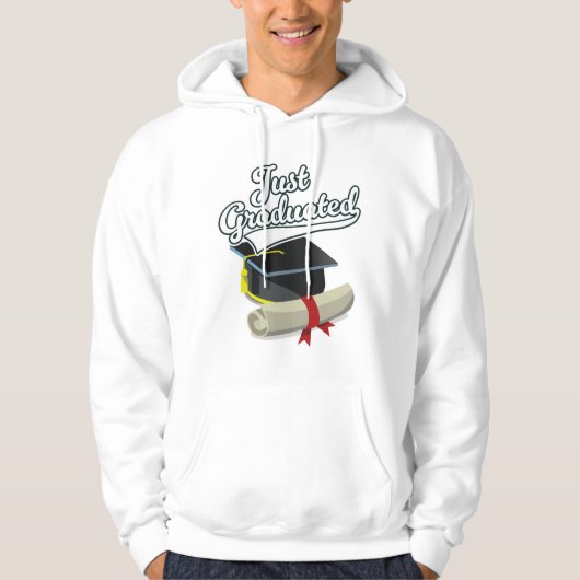 Net afgestudeerd! hoodie (Voorkant)