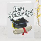 Net afgestudeerd! kaart (Gele Bloem)