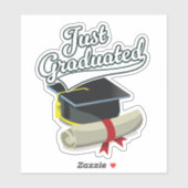 Net afgestudeerd! sticker (Vel)