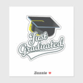 Net afgestudeerd! sticker (Vel)