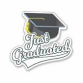 Net afgestudeerd! sticker (Voorkant)