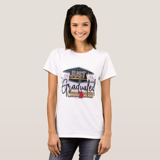 Net Afgestudeerd  T-shirt (Voorkant volledig)