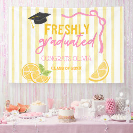 Net Afgestudeerde Limonade Afstudeerfeest Achtergr Spandoek